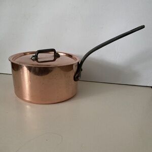 Mauviel Saucepan w Lid. 3.5 quart
